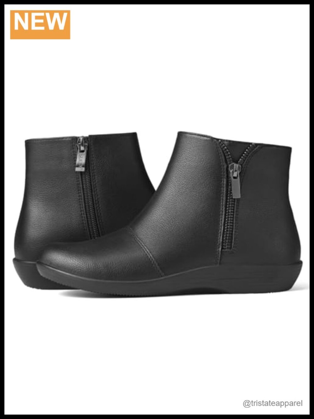 Women's Flat Ankle Boots Side Zipper Casual Short Booties